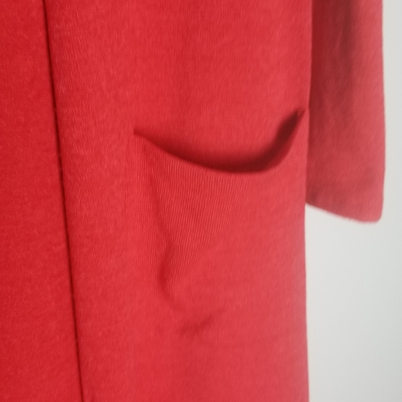 Coral Full Length Maxi Cardigan Duster. - Picture 6 of 7